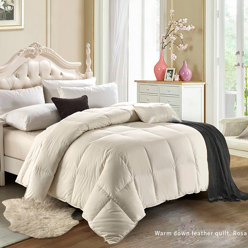 Warm down feather quilt. Rosa